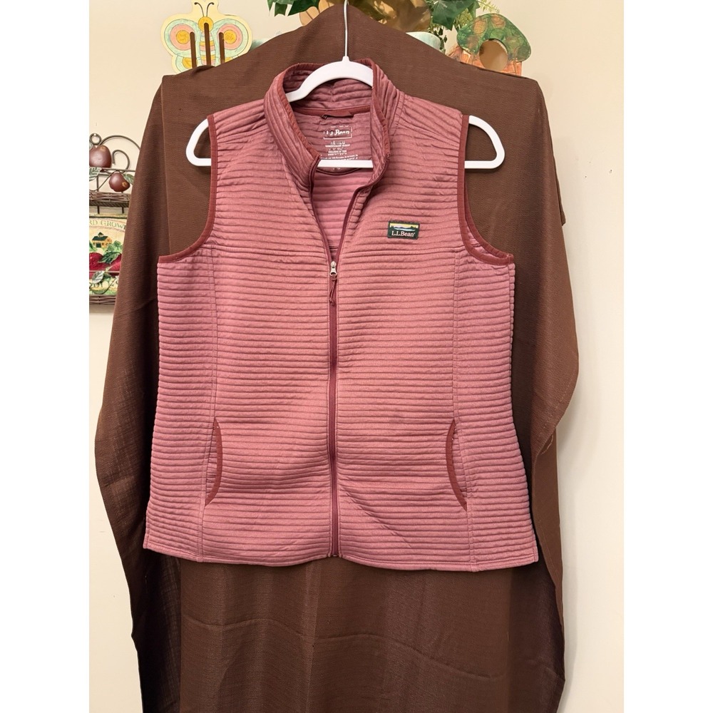 L.L. Bean Quilted Mauve Pink Vest